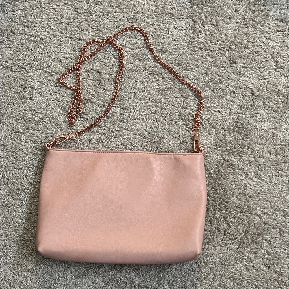 SHEIN Pink Crossbody Bag with Chain Strap